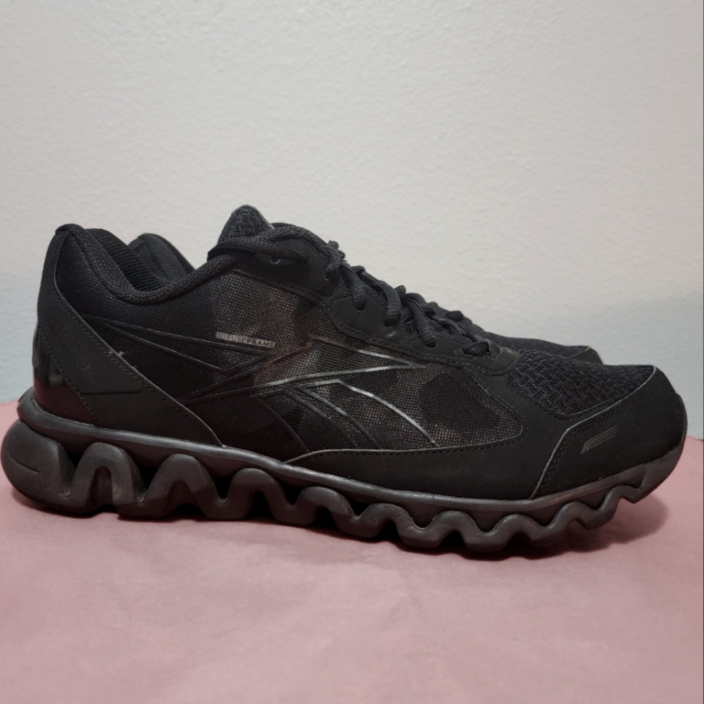 Reebok Ziglite 3D Fuse Frame Shoes, Black Size 12